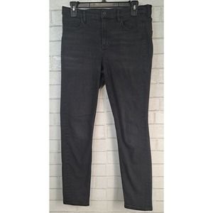 Madewell Womens Jeans Size 29 Black Denim Stretch Skinny Skinny Ankle High Riser